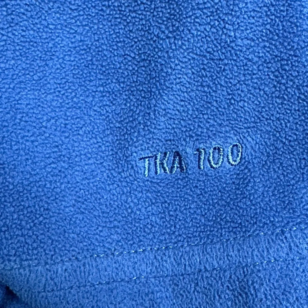 The North Face ALDO Mens Small Blue 1/4 Zip L/S Polyester Fleece Pullover TKA100